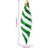 vidaXL Dekoracija božičnega drevesa 40 pcs Zelena | Shoptok.si