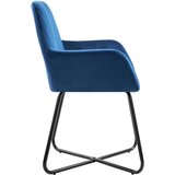 Jedilni stoli 2 kosa moder žamet | Shoptok.si