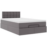 Otomanski okvir kreveta s madracem sivi 120x200cm umjetna koža | shoptok.hr