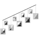 Umbra Crni metalni viseći okviri u setu 9 kom 223x77,5 cm Exhibit – | shoptok.hr