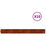  Rubnjaci za travnjak 10 kom fleksibilni 10x103 cm čelik COR-TEN | Eponuda.com