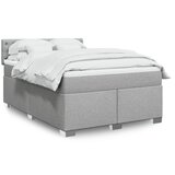  Krevet box spring s madracem svjetlosiva 160x200 cm tkanina | shoptok.hr