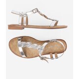 Shelvt Women's silver flat sandals | Shoptok.si