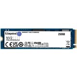 Kingston M.2 nvme 250GB ssd, NV2, pcie gen 4x4, read up to 3,500 mb/s, write up to 1,300 mb/s, (single sided), 2280 Cene