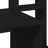 vidaXL Pisalna miza s policami črna 100x45x140 cm inženirski les | Shoptok.si