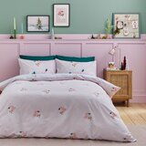 Catherine Lansfield Rožnata podaljšana posteljnina za zakonsko posteljo 230x220 cm Vintage Christmas Santa – | Shoptok.si