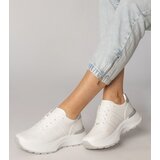 Gemre White sports sneakers with a silver insert Lenkuta | shoptok.hr