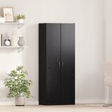 vidaXL omara za dokumente Set 2 Črna omara Inženirski les | Shoptok.si