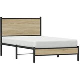 Metalni okvir kreveta bez madraca boja hrasta sonome 100x190 cm | shoptok.hr