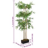  Umjetno stablo bambusa 760 listova 120 cm zeleno | shoptok.hr