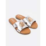 SEASTAR Silver flip-flops with gold decoration | Shoptok.si