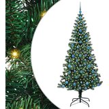 vidaXL Umjetna preddekorirana božićna jelka med 300 LED Zelena 210 cm | Shoptok.si