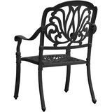  3-dijelni bistro set od lijevanog aluminija crni | shoptok.hr