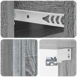  Stenski nočni omarici 2 pcs Siva Sonoma 49 x 34,5 x 24 cm, (5000209913) | Shoptok.si