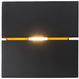 QAZQA Moderna stenska svetilka črna z zlatom 9,7 cm - Transfer Groove | Shoptok.si
