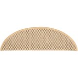  Samoljepljivi otirači za stepenice 15 kom 56x17x3 cm svjetlobež | shoptok.hr