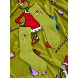 Sinsay Božićni set: dječji prekrivač s čarapama Grinch | shoptok.hr
