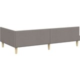  Kotni okvir postelje z matrico z vzmetnico 2 pcs Taupe blago, (5000123581) | Shoptok.si