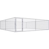 vidaXL Zunanji pasji boks pocinkano jeklo 4x4x1 m Cene