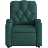  Naslonjač na podizanje od tkanine tamnozeleni | shoptok.hr