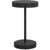 vidaXL Vrtna miza črna 60,5x106 cm poli ratan Cene