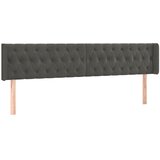  LED uzglavlje tamnosivo 203x16x78/88 cm baršunasto | shoptok.hr