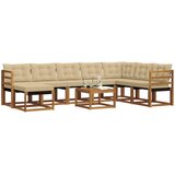 Set vanjskih sofa 9 kom. Prirodna i bež | shoptok.hr
