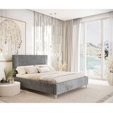 Maison de Rêve Sivi tapecirani bračni krevet s prostorom za odlaganje s podnicom 180x200 cm Etero – | shoptok.hr