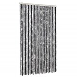 Furnova Zavesa proti mrčesu siva in črna 100x230 cm šenilja, (21918402) | Shoptok.si
