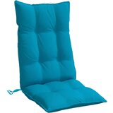  Jastuci za stolicu s visokim naslonom 4 kom plavi od tkanine | shoptok.hr