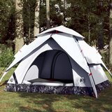  The Living Store Šotor za kampiranje za 4 osebe bel zatemnjen hitra postavitev - Šotor Za Kampiranje, (21487758) | Shoptok.si
