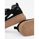 Shelvt Black women's sneakers with white inserts. | shoptok.hr