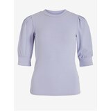 Vila Light purple women's ribbed T-shirt Felia - Ladies | shoptok.hr