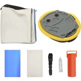  Napihljiva gimnastična podloga s tlačilko 200x200x10 cm modra | Shoptok.si