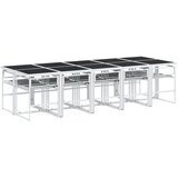  11-dijelni vrtni blagovaonski set s jastucima bijeli tekstilena | Eponuda.com