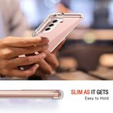 Techsuit Shockproof Clear Silicone prozorna maska, odporna proti udarcem, za Samsung Galaxy S22 5G | Shoptok.si
