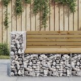 vidaXL Vrtna gabionska klop 92x71x65,5 cm impregnirana borovina Cene