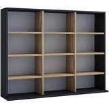 MID.YOU REGAL 102/82/23 cm črna, medeni hrast | Shoptok.si
