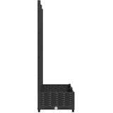  Vrtna žardinjera s rešetkom crna 80x40x121,5 cm PP | shoptok.hr