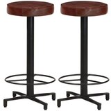vidaXL Barski stolčki 2 kosa 66 cm pravo usnje, (20700436) | Shoptok.si