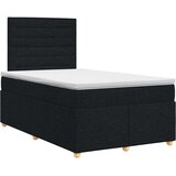  Boxspring krevet s madracem Crna 120 x 200 cm Tkanina | shoptok.hr
