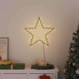 vidaXL Božićna svjetla silueta zvijezde 80 LED dioda toplo bijela | shoptok.hr