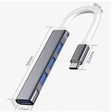USB 3.1 tip C - HUB 4port USB 3.0 crni