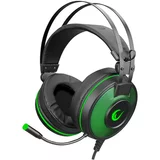 Rampage OŠTEĆENA AMBALAŽA - Slušalice Alpha-X, mikrofon, LED, 7.1 Surround Sound, PC/PS4/PS5, zelene