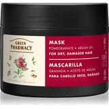 Green Pharmacy Argan Oil & Pomegranate Care Mask negovalna maska za poškodovane lase 300 ml | Shoptok.si