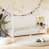 Maison Chic Otroška postelja - Otroški ležaj - Otroški posteljni okvir bel iz trdne borovine 80x160 cm, (21698362) | Shoptok.si