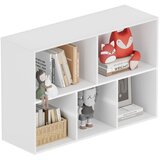 Ginger Home dečja polica za knjige sa 5 pregrada, beli organizator za knjige i igračke ( JVFU-6022 ) | Eponuda.com
