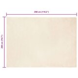 vidaXL Faux Rabbit Fur Rug Krema 200 x 280 cm Poliester | shoptok.hr