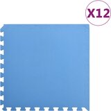 vidaXL Podne prostirke 12 kom 4,32 m² od EVA pjene plave | shoptok.hr