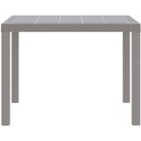  Stol za vrt Svjetlosiva 100 x 100 x 73 cm poliratan | shoptok.hr
